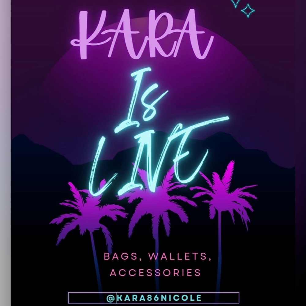 Neon Purple and Blue Graphic Poster